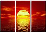 Sunset Canvas Paintings - Red Sunset